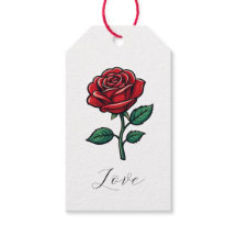 Elegante Rosen-Geschenkanhänger