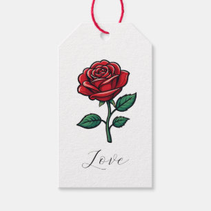 Elegante Rosen-Geschenkanhänger Geschenkanhänger