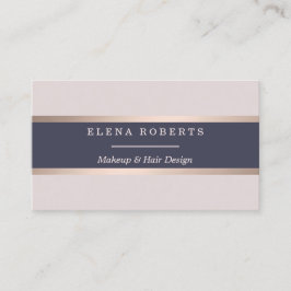 Elegante Rosen-Goldmake-upStylist-Geschäfts-Karte Visitenkarte