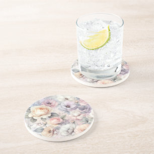 Elegante Rosenblüten Getränkeuntersetzer