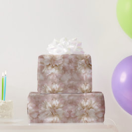 Elegante Rosenrot Seiden Glanz abstraktes Muster Geschenkpapier