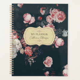 Élégante Roses Rose Florale Chic Foncé Riche