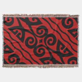 Elegante Rot-Schwarz-Moderne Decke