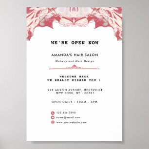 Elegante Rot und Schwarz Poster