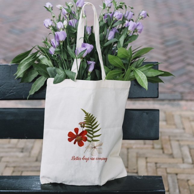 Elegante Rot-Weiß-Blume Tragetasche (Elegant red and white flower Tote Bag
)