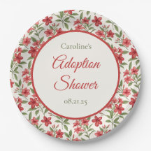Elegante rote Blumengestecke Adoptionsshower