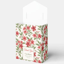 Elegante rote florale botanische Adoptionsdusche