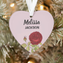 Elegante rote Rose Blume rosa