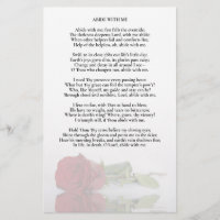 Elegante Rote Rose Hochzeitsprogramm Beilage - Häl