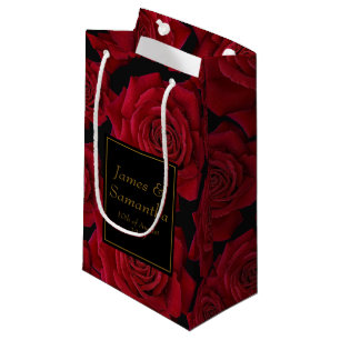 Elegante Rote Rose - Kleine Geschenktüte