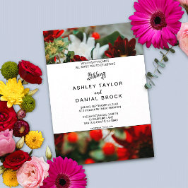 Elegante rote Rosen blühen Blume blumenreiche Hoch Einladung