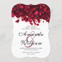 Elegante Rote Rosen Blumenhochzeit