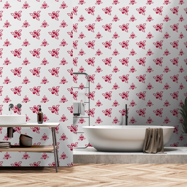 Elegante Rote Rosen Blumenstrauß Kunst, Dichtung u Tapete (Badezimmer)