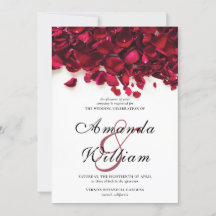 Elegante Rote Rosen Hochzeit