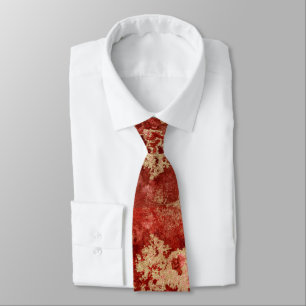 Elegante rote und goldene Tinte für besondere Anlä Krawatte