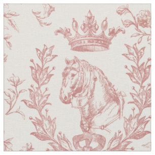 Elegante Rotes Pferd Rote Krone Städtische Badeans Stoff