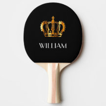Elegante Royal Gold Crown Name Black