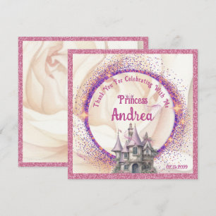 Elegante Royal Princess Birthday Party   Fairy Tal Dankeskarte