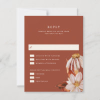 Elegante RSVP-Antwortkarte für Blumenzwiebeln im H