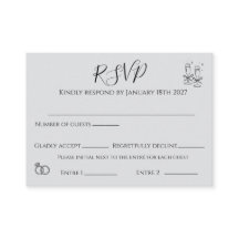 elegante RSVP-Karte