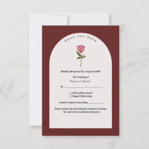 Elegante RSVP-Karte - formale Einfügung für die Re RSVP Karte