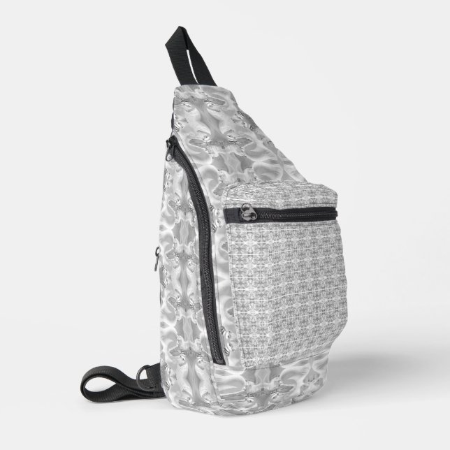 Elegante Rucksäcke und Sling-Taschen. Niedliche Gi (Linke Seite)