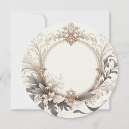 Elegante Runde Einladung