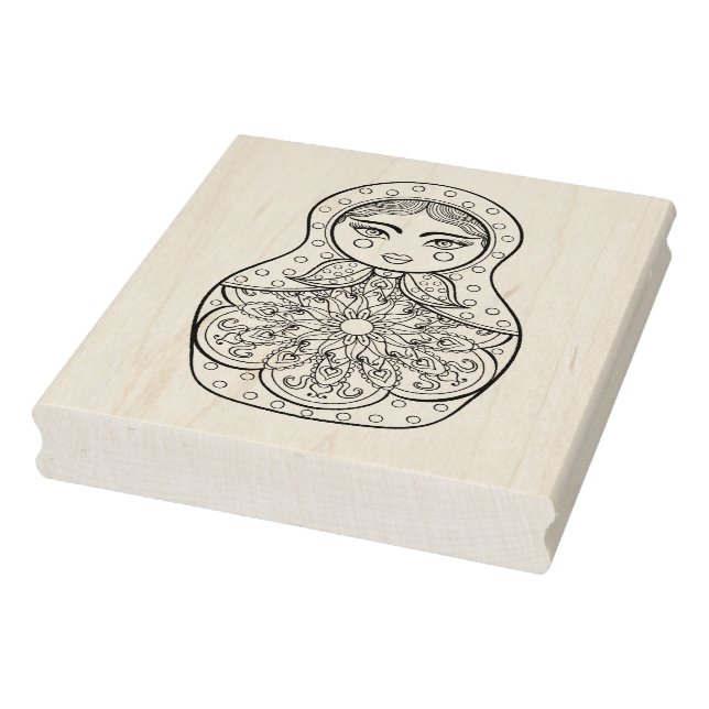 Elegante Russian Doll Gummistempel (Stempel)