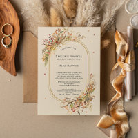 Elegante Rustic Fall Beige Wedding Lingerie Dusche