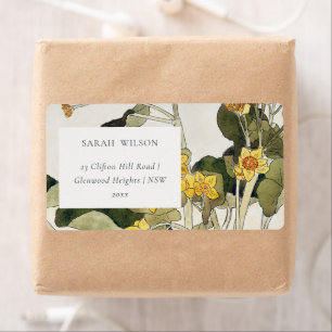 Elegante rustikal-gelbe daffodil-Blumenadresse
