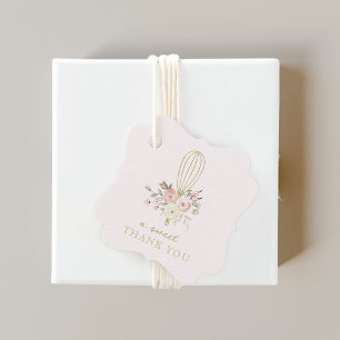 Elegante Rustikale Bäckerei Ein herzliches Dankesc Geschenkanhänger