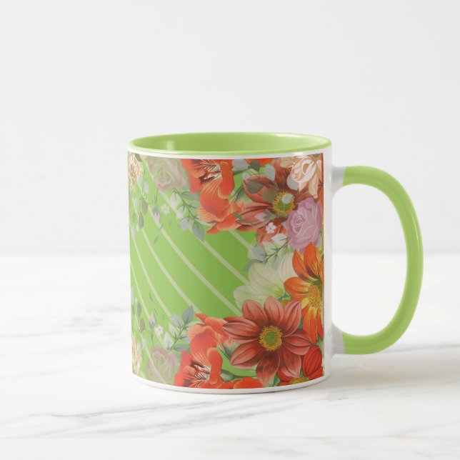 Elegante rustikale Blumenküche Tasse (Rechts)