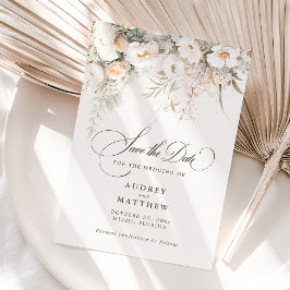 Elegante rustikale Boho Blumenhochzeit rettet das  Save The Date