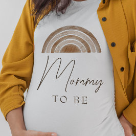 Elegante rustikale Boho Mommy wird Baby-Dusche T-Shirt