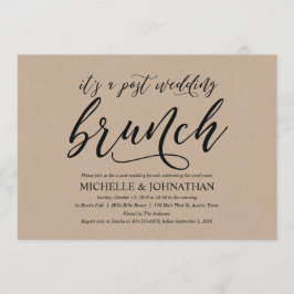 Elegante rustikale einladung