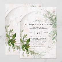 Elegante rustikale Eukalyptus-Blätter Rosa Wedding