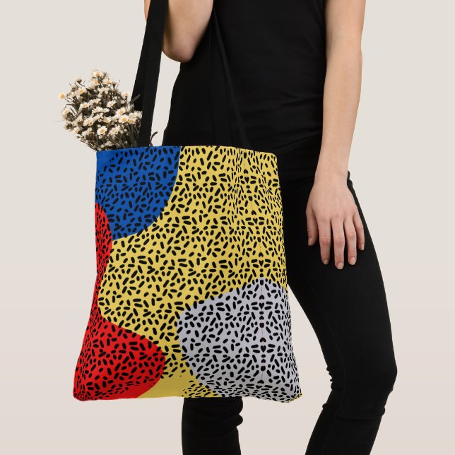 Elegante rustikale Farbpunkte Tasche (Von Nahem)