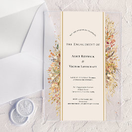 Elegante Rustikale Fesselpartei Acryleinladungen