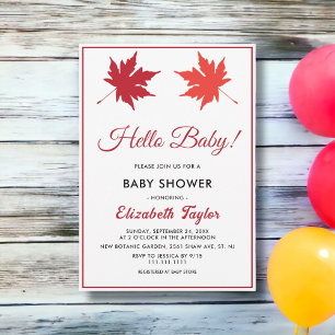 Elegante rustikale Herbstlaube Chic Fall Baby Dusc Einladung