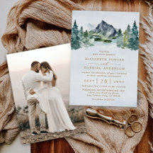 Elegante rustikale Hochzeit im Gebirge Foto echtes