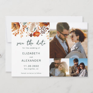 Elegante Rustikale Hochzeit im Herbst 3 Fotos Save The Date
