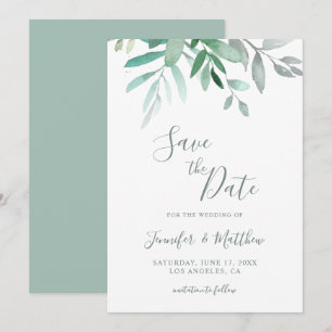 Elegante Rustikale Hochzeit Sichern Sie die Datums Save The Date