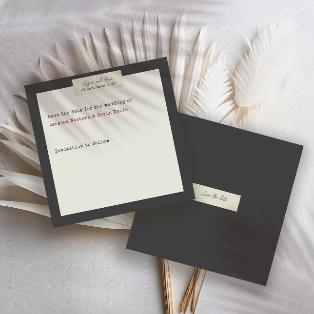 Elegante rustikale Hochzeit speichern Sie das Datu Save The Date (Von Creator hochgeladen)