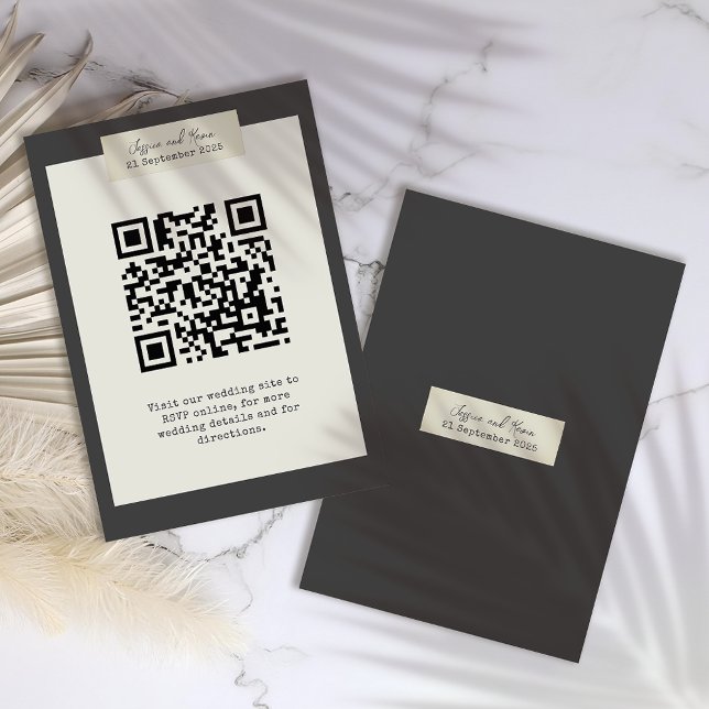 Elegante rustikale Hochzeitkarte Begleitkarte (Von Creator hochgeladen)