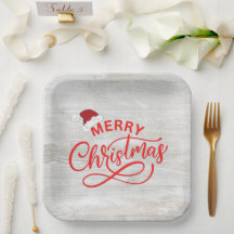 Elegante rustikale Holzkalligraphie mit Weihnachts