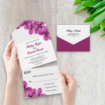 Elegante rustikale Lila Blume Sommerblumenhochzeit