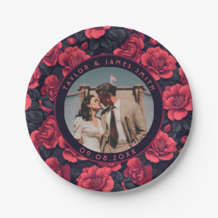 Elegante rustikale Rose Hochzeiten Teller für Brid