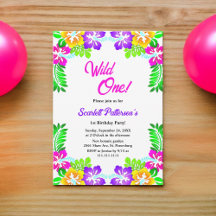 Elegante rustikale Rose Wild One Floral 1. Geburts