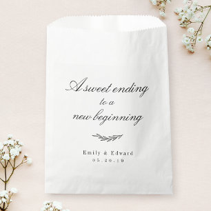Elegante Rustikale Süße Beendigung Neuer Anfang Ho Geschenktütchen