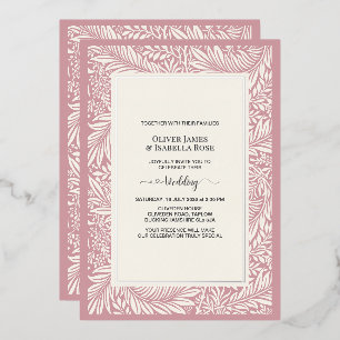 Elegante Sage Gray & Soft Ivory Hochzeit Einladung
